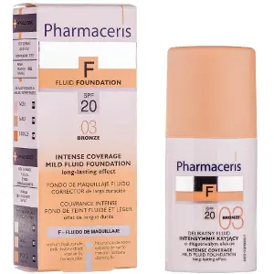 Флюїд для обличчя PHARMACERIS (Фармацеріс) F стійкий делікатний з інтенсивно маскуючими властивостями SPF 20 тон бронза 30 мл Флюїд для обличчя PHARMACERIS (Фармацеріс) F стійкий делікатний з інтенсивно маскуючими властивостями SPF 20 тон бронза 30 мл
