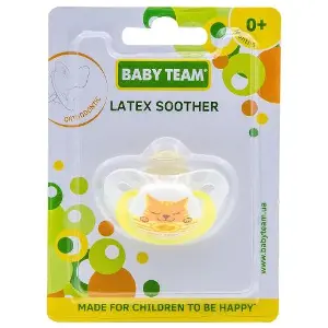 Пустушка латексна дитяча BABY TEAM (Беби Тим) артикул 3200 ортодонтична з 0 місяців 1 шт Пустушка латексна дитяча BABY TEAM (Беби Тим) артикул 3200 ортодонтична з 0 місяців 1 шт
