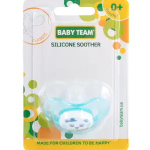Пустышка силиконовая детская BABY TEAM (Беби Тим) артикул 3007 классическая с 0 месяцев 1 шт Пустышка силиконовая детская BABY TEAM (Беби Тим) артикул 3007 классическая с 0 месяцев 1 шт