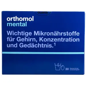 Ортомол Ментал (Orthomol Mental) вітамінний комплекс для підвищення концентрації уваги та пам'яті капсули + порошок на курс прийому 30 днів Ортомол Ментал (Orthomol Mental) вітамінний комплекс для підвищення концентрації уваги та пам'яті капсули + порошок на курс прийому 30 днів