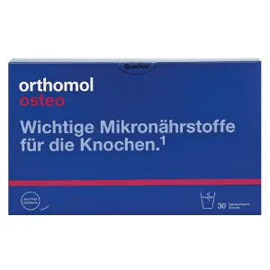 Ортомол Остео (Orthomol Osteo) вітамінний комплекс для покращення мінералізації кісток при остеопорозі гранули на курс прийому 30 днів Ортомол Остео (Orthomol Osteo) вітамінний комплекс для покращення мінералізації кісток при остеопорозі гранули на курс прийому 30 днів