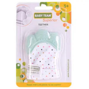 Прорізувач-рукавичка дитяча BABY TEAM (Бебі Тім) артикул 4090 з 3-х місяців 1 шт Прорізувач-рукавичка дитяча BABY TEAM (Бебі Тім) артикул 4090 з 3-х місяців 1 шт
