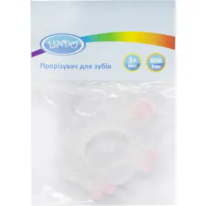 Прорізувач для зубів LINDO (Ліндо) артикул LI 310 силіконовий Овечка 1 шт Прорізувач для зубів LINDO (Ліндо) артикул LI 310 силіконовий Овечка 1 шт