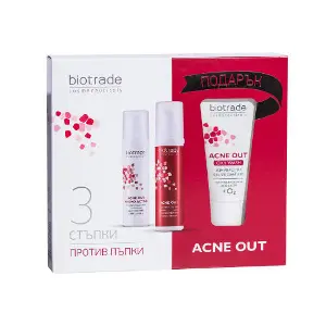 Набір для обличчя BIOTRADE Acne Out (Біотрейд Акне Аут) для жирної та проблемної шкіри з акне крем 60 мл + лосьйон 60 мл +гель очищуючий 50 мл Набір для обличчя BIOTRADE Acne Out (Біотрейд Акне Аут) для жирної та проблемної шкіри з акне крем 60 мл + лосьйон 60 мл +гель очищуючий 50 мл