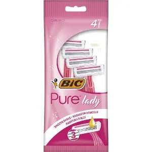 Бритва BIC (Бік) Pure lady 3 (Пюр Ледi 3) рожева упаковка 4 шт Бритва BIC (Бік) Pure lady 3 (Пюр Ледi 3) рожева упаковка 4 шт