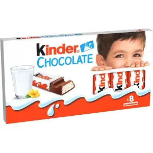 Молочный шоколад KINDER (Киндер) Chocolate с молочной начинкой 100 г Молочный шоколад KINDER (Киндер) Chocolate с молочной начинкой 100 г