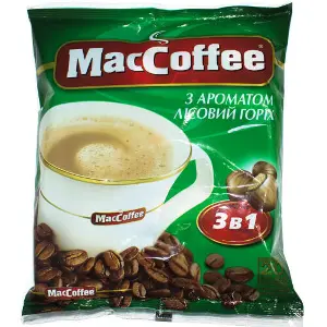 Напій кавовий MACCOFFEE (Маккофе) 3 в 1 з ароматом лісовий горіх пакетик 18 г 20 шт Напій кавовий MACCOFFEE (Маккофе) 3 в 1 з ароматом лісовий горіх пакетик 18 г 20 шт