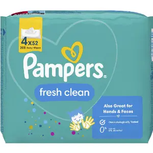 Салфетки влажные детские PAMPERS (Памперс) Baby Fresh Clean Quatro (Бэби фреш клин) упаковка 208 шт Салфетки влажные детские PAMPERS (Памперс) Baby Fresh Clean Quatro (Бэби фреш клин) упаковка 208 шт
