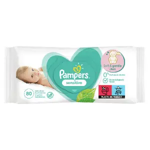 Салфетки влажные детские PAMPERS (Памперс) Sensitive (Сенситив) 80 шт Салфетки влажные детские PAMPERS (Памперс) Sensitive (Сенситив) 80 шт