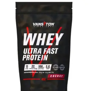 Високопроцентний сироватковий білок для спортсменів VANSITON (Вансітон) Ultra Pro (Ультра Про) Протеїн Вишня порошок 450 г Високопроцентний сироватковий білок для спортсменів VANSITON (Вансітон) Ultra Pro (Ультра Про) Протеїн Вишня порошок 450 г