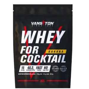 Високобілковий продукт для спортсменів VANSITON (Вансітон) Для коктейлів Протеїн Банан порошок 900 г Високобілковий продукт для спортсменів VANSITON (Вансітон) Для коктейлів Протеїн Банан порошок 900 г