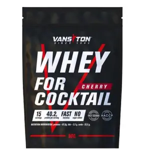 Високобілковий продукт для спортсменів VANSITON (Вансітон) Для коктейлів Протеїн Вишня порошок 900 г Високобілковий продукт для спортсменів VANSITON (Вансітон) Для коктейлів Протеїн Вишня порошок 900 г