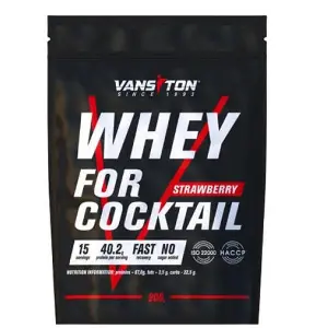 Високобілковий продукт для спортсменів VANSITON (Вансітон) Для коктейлів Протеїн Полуниця порошок 900 г Високобілковий продукт для спортсменів VANSITON (Вансітон) Для коктейлів Протеїн Полуниця порошок 900 г