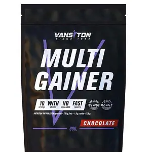 Вуглеводно-білковий продукт для спортсменів VANSITON (Вансітон) Multi Gainer (Мульти Гейнер) Шоколад порошок 900 г Вуглеводно-білковий продукт для спортсменів VANSITON (Вансітон) Multi Gainer (Мульти Гейнер) Шоколад порошок 900 г