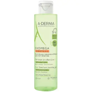 Гель-емолент для тіла та волосся A-DERMA (А-Дерма) Екзомега Контрол 2 в 1 очищуючий пом'якшувальний 200 мл Гель-емолент для тіла та волосся A-DERMA (А-Дерма) Екзомега Контрол 2 в 1 очищуючий пом'якшувальний 200 мл
