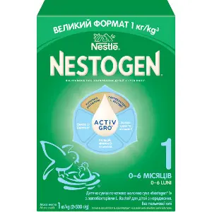 Смесь молочная детская NESTLE (Нестле) Нестожен 1 с лактобактериями L. Reuteri с рождения 1000 г Смесь молочная детская NESTLE (Нестле) Нестожен 1 с лактобактериями L. Reuteri с рождения 1000 г