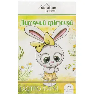 Фиточай детский Гастро Фарм в фильтр-пакетах по 1,5 г 20 шт Solution Pharm Фиточай детский Гастро Фарм в фильтр-пакетах по 1,5 г 20 шт Solution Pharm