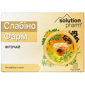 Слабино Фарм фиточай в фильтр-пакетах по 1,5 г 20 шт Solution Pharm Слабино Фарм фиточай в фильтр-пакетах по 1,5 г 20 шт Solution Pharm