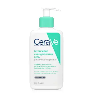 Гель для обличчя і тіла CERAVE (Сераве) для нормальної і жирної шкіри інтенсивно очищуючий 236 мл Гель для обличчя і тіла CERAVE (Сераве) для нормальної і жирної шкіри інтенсивно очищуючий 236 мл