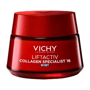 Крем для обличчя VICHY (Віши) Ліфтактив Колаген нічний антивіковий з ефектом корекції зморшок, надання пружності та відновлення шкіри 50 мл Крем для обличчя VICHY (Віши) Ліфтактив Колаген нічний антивіковий з ефектом корекції зморшок, надання пружності та відновлення шкіри 50 мл