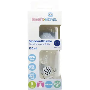 Бутылочка для кормления BABY-NOVA (Беби нова) Декор пластиковая для мальчика 120 мл Бутылочка для кормления BABY-NOVA (Беби нова) Декор пластиковая для мальчика 120 мл