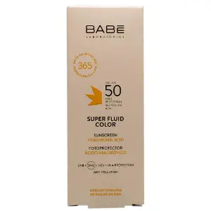 Флюид супер BB для лица BABE LABORATORIOS (Бабе Лабораториос) солнцезащитный тонирующий для всех типов кожи с SPF 50 50 мл Флюид супер BB для лица BABE LABORATORIOS (Бабе Лабораториос) солнцезащитный тонирующий для всех типов кожи с SPF 50 50 мл