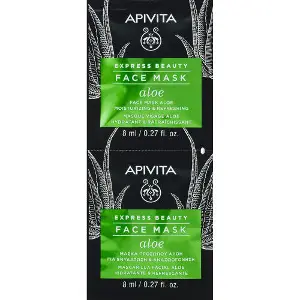 Маска для лица APIVITA (Апивита) EXPRESS BEAUTY (Экспресс бьюти) увлажняющая и освежающая с алоэ 8 мл 2 шт Маска для лица APIVITA (Апивита) EXPRESS BEAUTY (Экспресс бьюти) увлажняющая и освежающая с алоэ 8 мл 2 шт