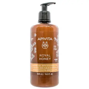 Гель для душу APIVITA (Апівіта) ROYAL HONEY (Роял хоней) з ефірними оліями 500 мл Гель для душу APIVITA (Апівіта) ROYAL HONEY (Роял хоней) з ефірними оліями 500 мл