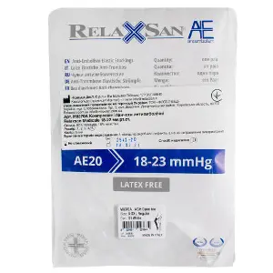 Чулки антиварикозные RELAXSAN (Релаксан) Medicale (Медикал) 18-22 мм размер 5 белые 1 пара модель M0370А Чулки антиварикозные RELAXSAN (Релаксан) Medicale (Медикал) 18-22 мм размер 5 белые 1 пара модель M0370А
