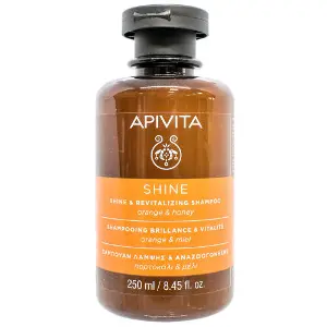 Шампунь для волосся APIVITA (Апівіта) SHINE (Шайн) блиск та відновлення з апельсином та медом 250 мл Шампунь для волосся APIVITA (Апівіта) SHINE (Шайн) блиск та відновлення з апельсином та медом 250 мл