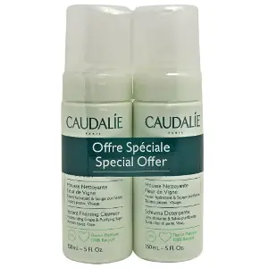 Набор CAUDALIE (Кадали) Vinoclean Fleur de Vigne Мусс для лица очищающий 150 мл 2 шт Набор CAUDALIE (Кадали) Vinoclean Fleur de Vigne Мусс для лица очищающий 150 мл 2 шт