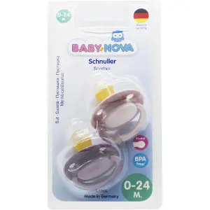Пустушка латексна BABY-NOVA (Бебі нова) кругла з малюнком і кільцем для дівчинки колір в асортименті 2 шт Пустушка латексна BABY-NOVA (Бебі нова) кругла з малюнком і кільцем для дівчинки колір в асортименті 2 шт