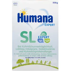 Суміш суха безмолочна дитяча HUMANA (Хумана) SL Expert спеціальна на основі ізоляту соєвого білку з народження 500 г Суміш суха безмолочна дитяча HUMANA (Хумана) SL Expert спеціальна на основі ізоляту соєвого білку з народження 500 г