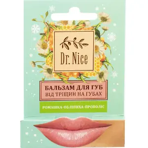 Бальзам для губ DR.NICE (Доктор Найс) Від тріщин на губах 4,6 г Бальзам для губ DR.NICE (Доктор Найс) Від тріщин на губах 4,6 г