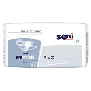 Підгузки для дорослих Seni (Сені) Classic Large (Класік Ладж) розмір L/3 30 шт Підгузки для дорослих Seni (Сені) Classic Large (Класік Ладж) розмір L/3 30 шт