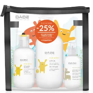 Набор детский BABE LABORATORIOS (Бабе Лабораториос) Гигиена и уход Гель для душа 500 мл + Молочко для тела 200 мл + Шампунь для волос 100 мл Набор детский BABE LABORATORIOS (Бабе Лабораториос) Гигиена и уход Гель для душа 500 мл + Молочко для тела 200 мл + Шампунь для волос 100 мл