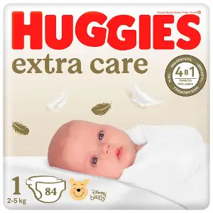 Підгузки для дітей HUGGIES (Хагіс) Elite Soft Extra Care (Еліт софт) 1 до 5 кг 84 шт Підгузки для дітей HUGGIES (Хагіс) Elite Soft Extra Care (Еліт софт) 1 до 5 кг 84 шт