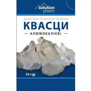 Квасци алюмокалієві порошок для зовнішнього застосування 15 г Квасци алюмокалієві порошок для зовнішнього застосування 15 г