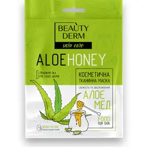 Маска для лица Beauty Derm (Бьюти дерм) тканевая Алоэ и мед 25 мл Маска для лица Beauty Derm (Бьюти дерм) тканевая Алоэ и мед 25 мл