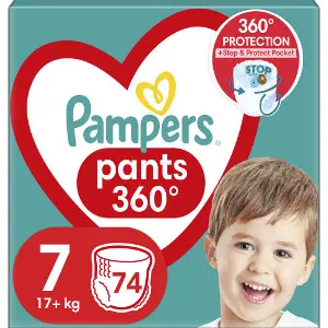 Підгузки-трусики для дітей PAMPERS Pants (Памперс Пантс) Giant Plus 7 від 17 кг мега упаковка 74 шт Підгузки-трусики для дітей PAMPERS Pants (Памперс Пантс) Giant Plus 7 від 17 кг мега упаковка 74 шт
