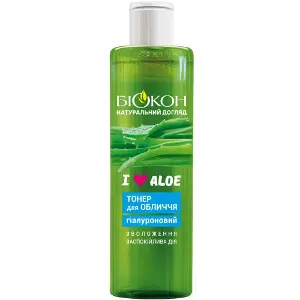 Тонер для обличчя БІОКОН I Love Aloe гіалуроновий 200 мл Тонер для обличчя БІОКОН I Love Aloe гіалуроновий 200 мл