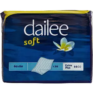 Пелюшки гігієнічні DAILEE Soft Extra Plus (Дейлі Софт Екстра Плюс) сечопоглинальні розмір 60 см x 60 см 20 шт Пелюшки гігієнічні DAILEE Soft Extra Plus (Дейлі Софт Екстра Плюс) сечопоглинальні розмір 60 см x 60 см 20 шт