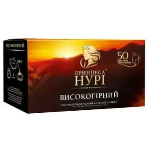 Чай чорний ПРИНЦЕСА НУРІ індійський байховий високогірний дрібний в фільтр-пакетах по 2 г 50 шт Чай чорний ПРИНЦЕСА НУРІ індійський байховий високогірний дрібний в фільтр-пакетах по 2 г 50 шт