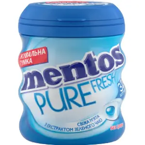 Гумка жувальна MENTOS (Ментос) Pure Fresh зі смаком свіжої м'яти 56 г Гумка жувальна MENTOS (Ментос) Pure Fresh зі смаком свіжої м'яти 56 г