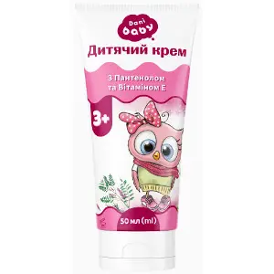 Крем дитячий DANI BABY (Дані Бебі) З пантенолом та вітаміном Е 3+ 50 мл Крем дитячий DANI BABY (Дані Бебі) З пантенолом та вітаміном Е 3+ 50 мл