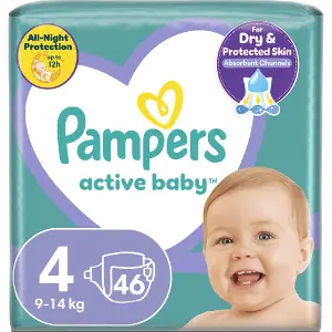 Підгузки для дітей PAMPERS Active Baby (Памперс Актив Бебі) Maxi (Максі) 4 від 9 до 14 кг 46 шт Підгузки для дітей PAMPERS Active Baby (Памперс Актив Бебі) Maxi (Максі) 4 від 9 до 14 кг 46 шт