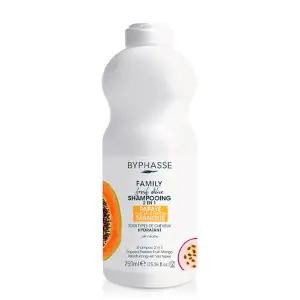 Шампунь для всіх типів волосся BYPHASSE (Біфаз) Family Fresh Delice 2 в 1 папайя, маракуйя, манго 750 мл Шампунь для всіх типів волосся BYPHASSE (Біфаз) Family Fresh Delice 2 в 1 папайя, маракуйя, манго 750 мл