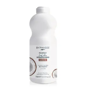 Шампунь для окрашенных волос BYPHASSE (Бифаз) Family Fresh Delice с кокосом 750 мл Шампунь для окрашенных волос BYPHASSE (Бифаз) Family Fresh Delice с кокосом 750 мл