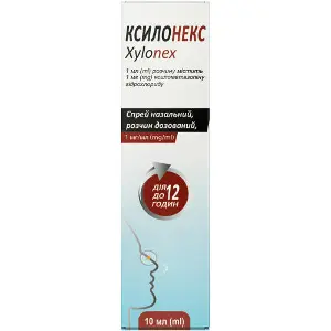 Ксилонекс спрей назальный раствор дозированный 1 мг/мл флакон 10 мл Solution Pharm Ксилонекс спрей назальный раствор дозированный 1 мг/мл флакон 10 мл Solution Pharm