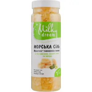 Сіль морська MILKY DREAM (Мілки Дрім) Молочно-бананова ванна 700 г Сіль морська MILKY DREAM (Мілки Дрім) Молочно-бананова ванна 700 г